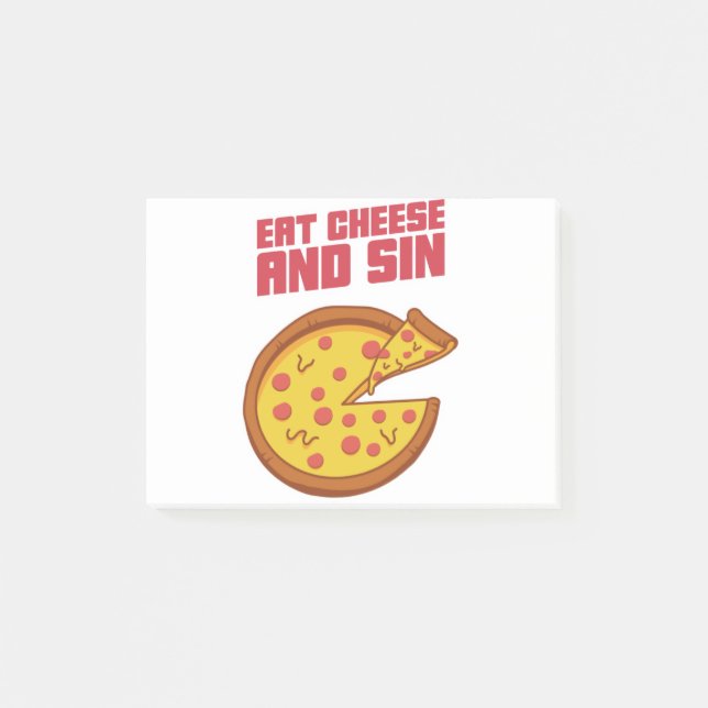 Post-it® Mangez Du Fromage Et Du Péché (Devant)