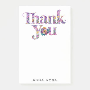 Post-it® *~* Manifestation de gratitude florale du Merci AP