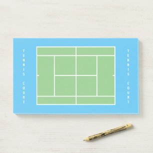 Post-it® Manipulation de court de tennis vierge post-it col