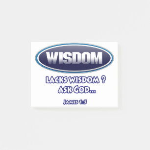 Post-it® manque de sagesse, demandez à Dieu,