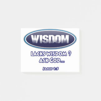 Post-it® manque de sagesse, demandez à Dieu,