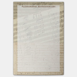 Post-it® Manuscrit de musique Beethoven Medley Nom personna