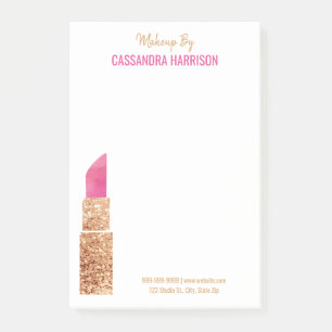 Post-it® Maquillage Artiste Gold Sequin Aquarelle Beauté Sa