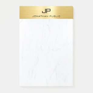 Post-it® Marbre d'or Créatif Simple Design Moderne Plain