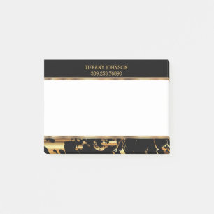 Post-it® Marbre noir et or