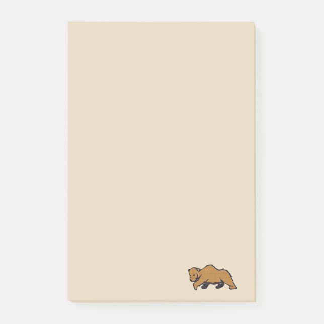 Post-it® Marche à main Brown Grizzly Ours (Devant)