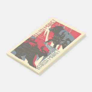 Post-it® Marché haussier et baissier - Cadeau pour day trad