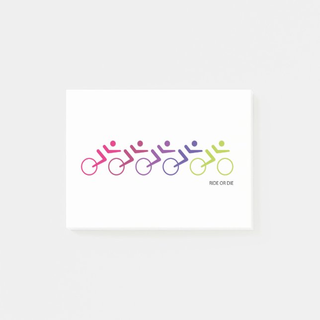 Post-it® MARCHER OU MOURIR, routes (Devant)