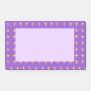 Post-it® Mardi Gras Carnaval Arlequin Gold Fleur de Lis