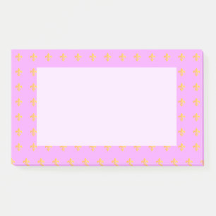 Post-it® Mardi Gras Carnaval Arlequin Gold Fleur de Lis