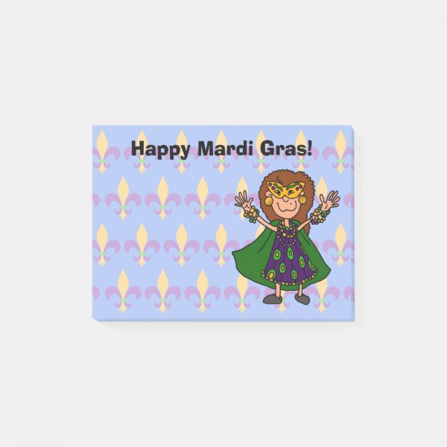 Post-it® Mardi gras heureux ! (Devant)