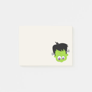 Post-it® Mare Green Frankenstein Monster face Halloween