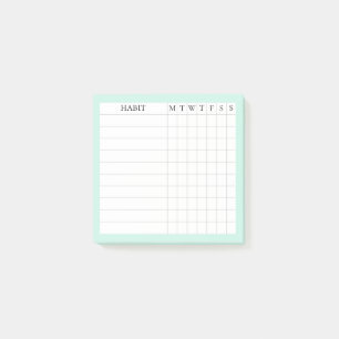 Post-it® Margaret Collection Habit Tracker dans Mint