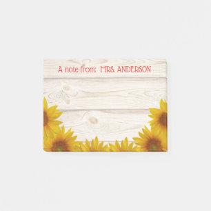 Post-it® Marguerites sur la note de Shiplap   A du