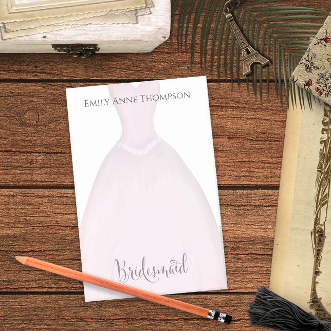 Post-it® Mariage Bridesmaitres mignonne robe Vintage person (Créateur téléchargé)