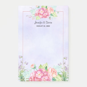Post-it® Mariage de cadre Floral rose moderne