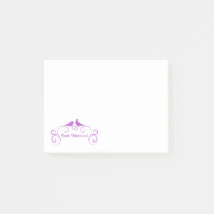 Post-it® marié marié marié marié oiseaux couple animal