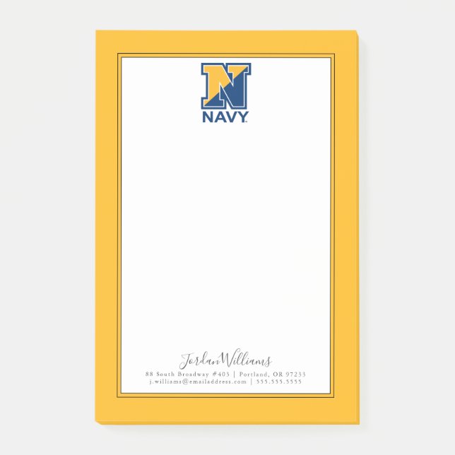 Post-it® Marine américaine | Marine initiale N (Devant)