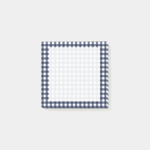 Post-it® Marine Bleu Classique En vichy Vérifier Plaid