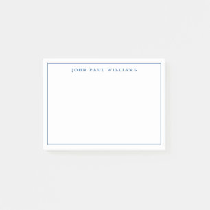 Post-it® Marine classique moderne Bleu Formal Ligne frontiè