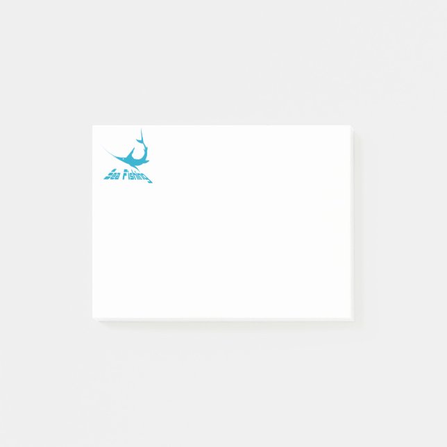 Post-it® Marlin bleu (Devant)
