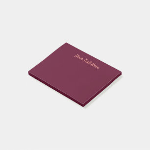 Post-it® Maroon simple minimaliste
