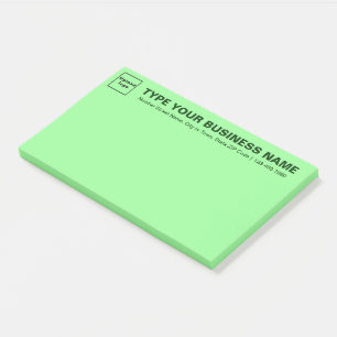 Post-it® Marque commerciale sur l'en-tête de grand vert cla