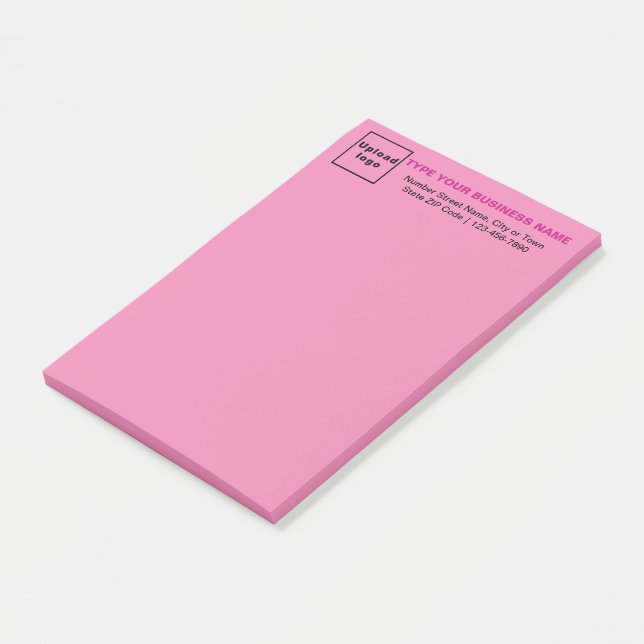 Post-it® Marque d'affaires sur la tête de rose long (Incliné)