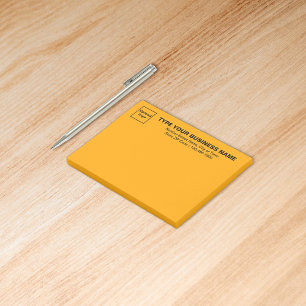 Post-it® Marque d'entreprise sur un rectangle de couleur or