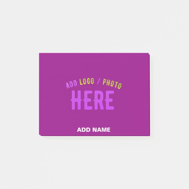 POST-IT® MARQUE MODERNE MODERNE PERSONNALISABLE POURPULAIRE (Devant)
