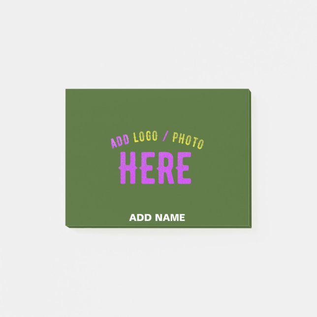 POST-IT® MARQUE MODERNE MODERNE VERTE DE FORÊT MODERNE VÉRI (Devant)