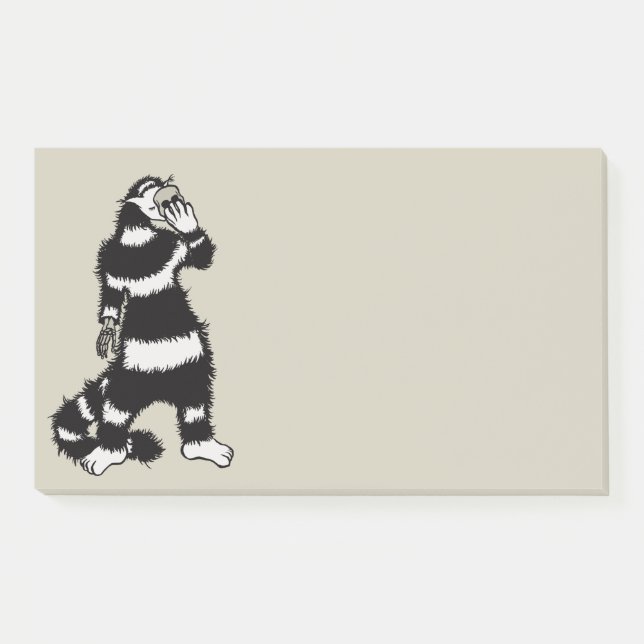 Post-it® Masque de crâne de chat bizarre gothique (Devant)