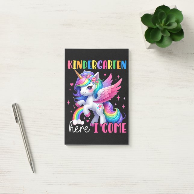 Post-it® Maternelle j'arrive licorne rentrée scolaire (Bureau)