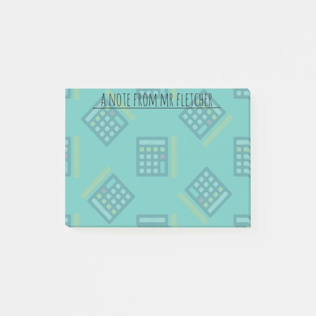Post-it® Maths des calculatrices personnalisées (Devant)