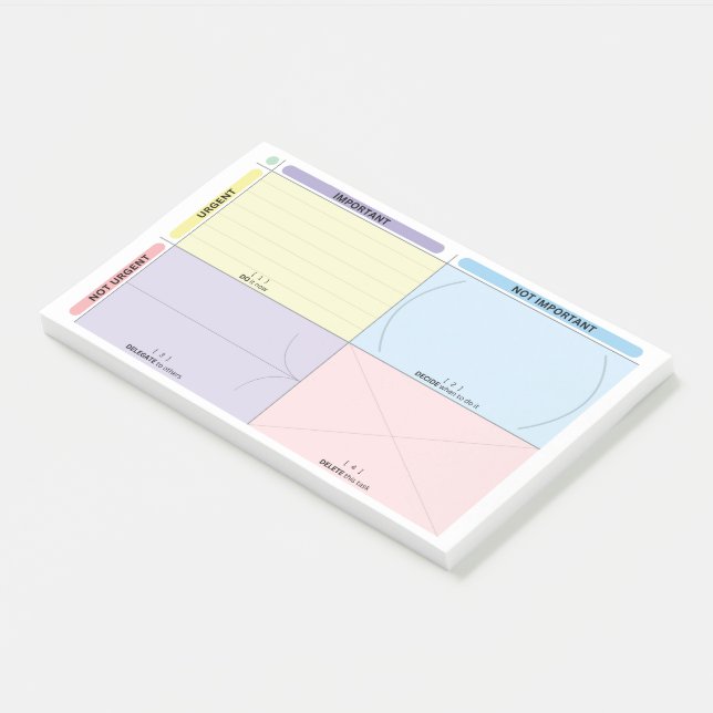 Post-it® Matrice d'Eisenhower Post It (Incliné)