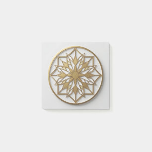 Post-it® Médaillon Mandala Doré Cahier Élégant