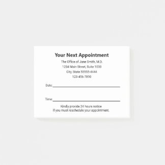 Post-it® Médecin Médicale Votre prochain rappel de rendez-v