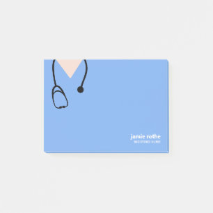 Post-it® Médecin Nurse Blue Hospital Scrubs