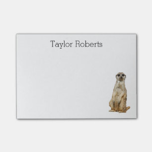 Post-it® Meerkat avec votre coutume nommée