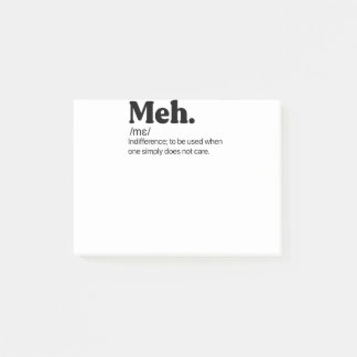 Post-it® Meh Funny Quote