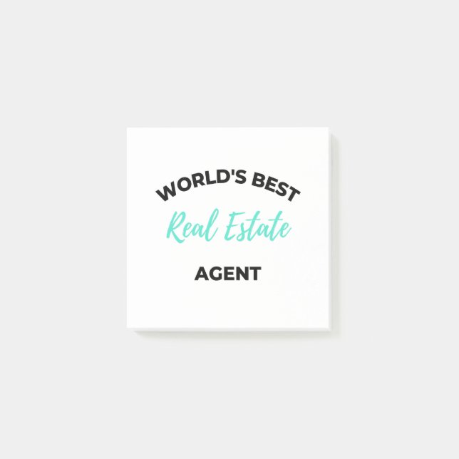 Post-it® Meilleur agent immobilier au monde 2 (Devant)