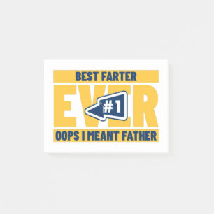 Post-it® Meilleur Farter Jamais Oops Je Veux Dire Père