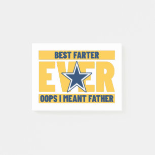 Post-it® Meilleur flatueur jamais Oups, je voulais dire Pèr