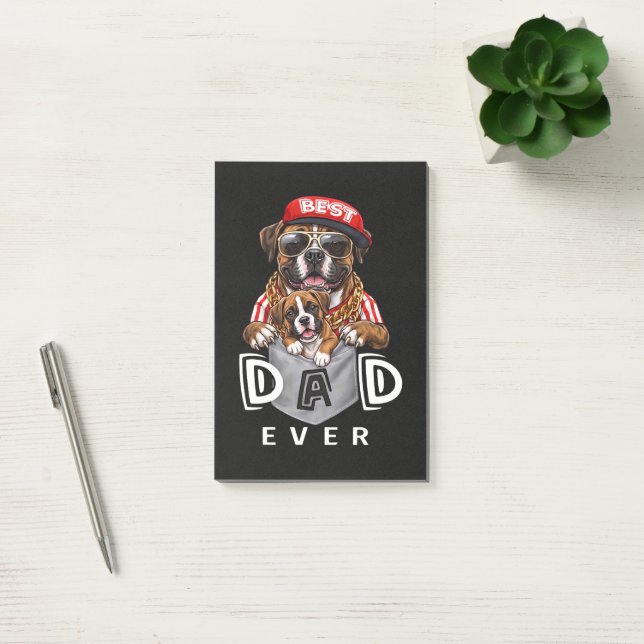 Post-it® Meilleur Papa Boxer Ever (Bureau)