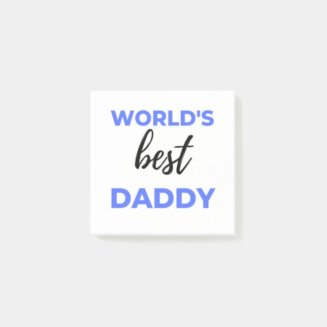 Post-it® Meilleur papa du monde bl (Devant)