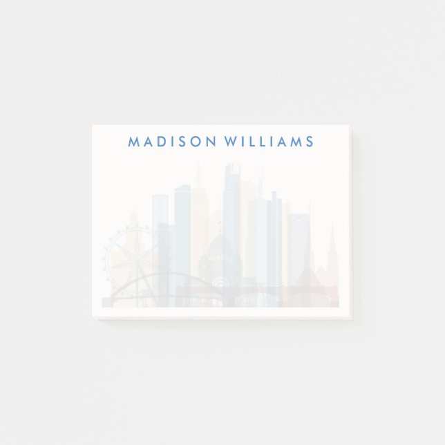 Post-it® Melbourne, Australie| Ville Skyline (Devant)