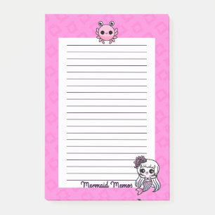 Post-it® Mémoires de sirène Pastel Goth Kawaii 4x6