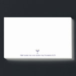 Post-it® Menorah moderne Bénédiction Bleu Blanc Or Graphiqu<br><div class="desc">Minorah moderne Bénédiction Blue White Gold Graphic. Menorah note. Marine,  Blanc,  Or. Hébreu,  juif,  chandelier religieux,  Menorah. Transférable et personnalisable. Num 6:24 "י ה ו ה vous bénis et vous protège"</div>