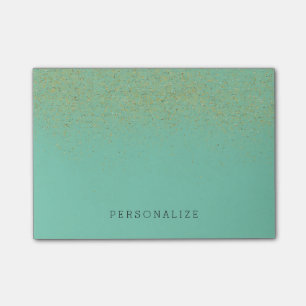 Post-it® Menthe de solide de parties scintillantes d'or