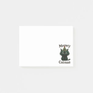 Post-it® Meowy Catmas Chat lunatique